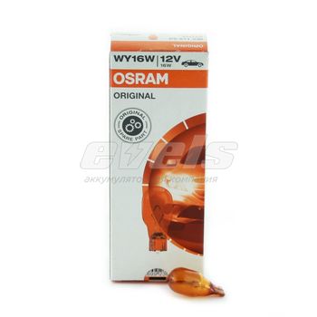 Лампа "OSRAM" 12v 16W (W2,1x9,5d) /WY16W