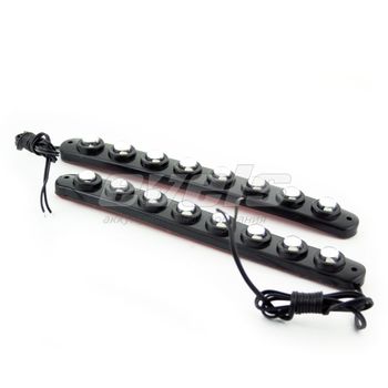 Габаритные огни "Маяк" DRL-SP0812 КРАСНЫЕ гибкие (166x18мм, комплект)